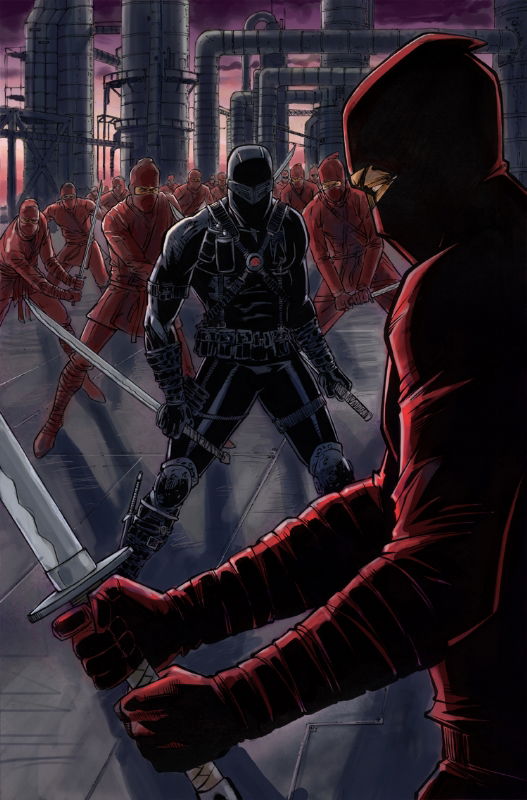 snake eyes comic art